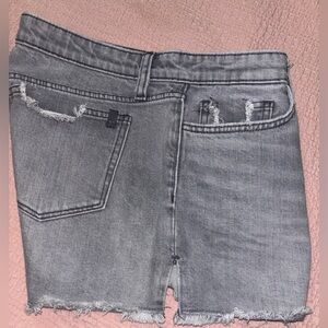 JOE’S JEANS Gray Distressed Denim Jean Shorts